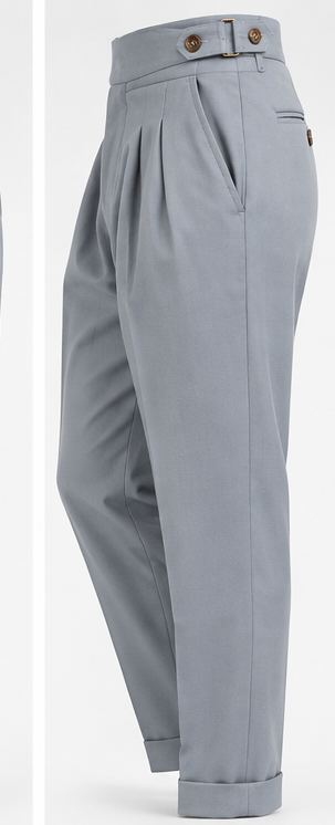 Milano Trouser- Slate Blue thumbnail 5