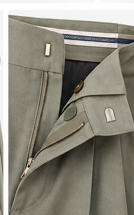 Milano Trouser- Muted Olive thumbnail 3